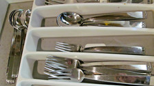 *Dansk DAS30 French Solid Flatware Lot of 22 Silverware MCM green picture