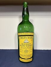 Vintage Cutty Sark One Gallon Green Whiskey Display Bottle Scotch 18.5