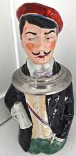 Rare Antique Royal Prussian Student Prince Character Stein Gaudeamus Igitur picture