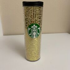 Starbucks Hot Tumbler Cup Holiday 2020 GOLD Bubbles Christmas 16 oz picture