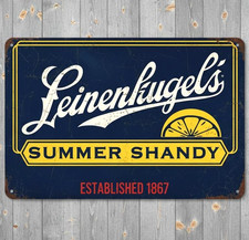 Leinenkugel's Summer Shandy Beer 8 x 12 Novelty Metal Sign Made In USA picture