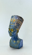 Royal Statue of Ancient Egyptian Queen Nefertiti Green Granite Stone picture