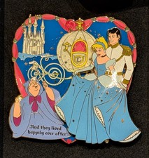 Vintage Disney Cinderella Jumbo Pin 