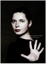 2009 BVLGARI Print Ad, Isabella Rossellini Quote Save The Children Ring Ferri picture
