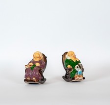 Vintage Lefton Grandma Grandpa Retirement Fund Piggy Banks Made In Japan Ceramic picture