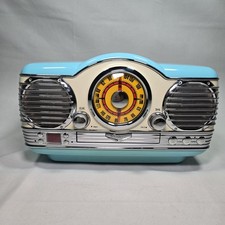 Memorex MTT3200 Turquoise 1950s style AM/FM radio & CD Player Works Clean Retro picture