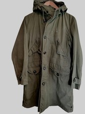 Vintage 1951 US Military M-1947 Parka Jacket Small Korean War Air Force Stencil picture