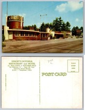 Uphoff's Rotunda Restaurant Motel Wisconsin Dells HWY 12 Chrome Postcard picture