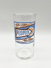 Vintage 40s Peoples Brewery Beer Glass Oskosh Misprint Oshkosh WI picture