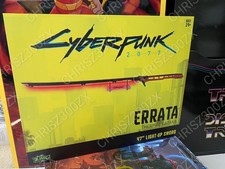 CYBERPUNK 2077 Edgerunners Thermal Errata LED Katana Sword + Stand Replica picture