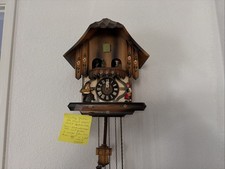 German Wood Cuckoo Clock. BLK Forest Emil Schmeckenbecker West Germany Working picture
