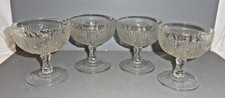 Lot of 4 Jeanette Iris & Herringbone Clear 4