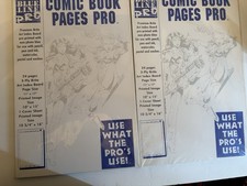 Blue Line Comic Book Pro Traditional Art Boards,2Sets, 11x17,24 Pages, 3 ply picture