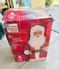 Home Accents Holiday 6ft Animated Dancing Singing Santa Indoor Parts or Repair picture