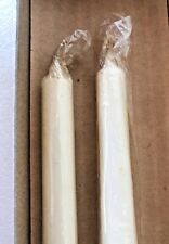 Vtg Extra Long White Taper Candles 23.5” Almost 2 Ft Original Box Will & Baumer picture