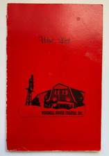 1960s Windmill Dinner Theatre Wine List Menu Vintage Souvenir Phoenix, AZ picture