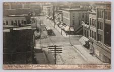Bird’s Eye View Looking West - Champaign, Illinois Posted Postcard picture