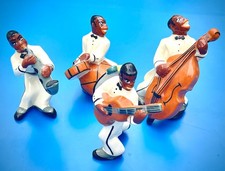 RARE 1940's 4-PIECE AFRICAN AMERICAN JAZZ BAND BY WEST COAST POTTERY COMPANY picture