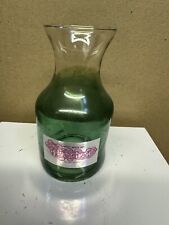 Very Collectable Miniature Glass Head Unused Vase Green With Sticker picture