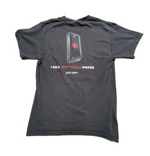Hanes Heavyweight Motorola Droid Maker Promo T-Shirt July 2011 Black Size Small picture