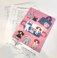 B-31 Mandee's Paper Dolls H-158 Sewing Pattern Hickory Stick Co 5.5