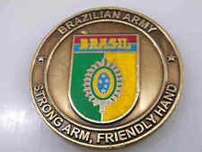 BRAZILIAN ARMY STRONG ARM FRIENDLY HAND CHALLENGE COIN picture