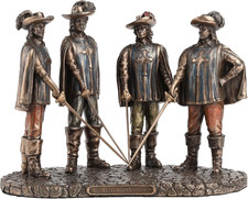 7 7/8 Inch the Musketeers and D'Artagnan All for One One for All Cold Cast Resin picture