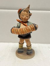 M J HUMMEL #185 ACCORDIAN BOY FIGURINE TMK-2 large incised Full Bee picture