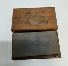 Vintage Smith’s Soft Arkansas  Knife Sharpening Stone in Cedar Wooden Box picture