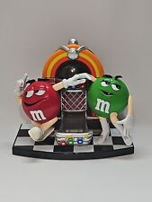 Vintage M&M´s JUKE BOX CANDY DISPENSER RED GREEN Rock And Roll Cafe Fast Ship  picture