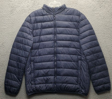 Borgata Hotel Casino & Spa Packable Pillow Jacket Men XL Navy Convertible Zip Up picture