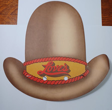 1982 Children's Menu Love's Brown Top Hat JRR39 picture