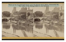 Richmond Virginia Lynchburg Canal Standard Postcard picture
