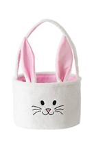 Easter Basket for Kids, Fluffy Bunny Easter Baskets for Girls, Egg Hunts Baskets picture