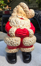Winking Santa Claus Coin Bank Ceramic Figure 14