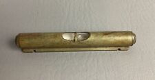 RARE 3 1/2 inch STRATTON BROS Nickel-Plated Brass Finial Level picture