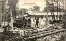 VA Base Hospital Camp Humphreys W. B. Garrison Lumber Logging c1910 Postcard bhn picture