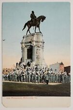 Richmond VA Virginia Lee Monument Civil War Soldier Vets c1907 Postcard A47 picture