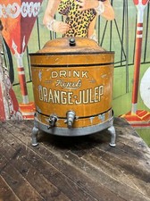 VINTAGE C. 1900 DRINK HOWELS ORANGE JULEP SODA DISPENSER SIGN COKE ORANGE CRUSH picture