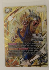 Dragon Ball Super Card Game Fusion World Vegito Championship Top 16 Prize Card picture