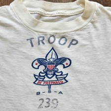 Vintage 1960's Boy Scouts BSA TROOP 239 t-shirt picture