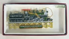 Nations Treasures Georgetown Loop Railroad Train Engine Locomotive Ornament Vtg picture