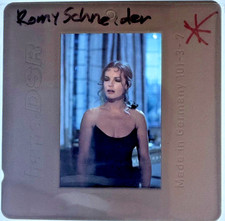 LMP119-045 1980s German Actress Romy Schneider On Set Shot Orig 35mm COLOR SLIDE picture