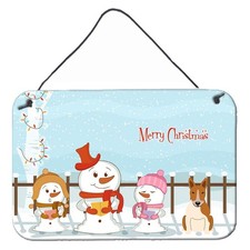 Caroline's Treasures BB2466DS812 Merry Christmas Carolers Bull Terrier Red picture
