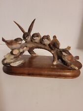 G. Armani Bird Figurine - Six Sparrows On A Branch picture