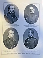 1912 Illustration Generals John Schofield Don Carlos Buell John Pope Rosecrans picture