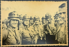 Original Pre-WWII German Photo 1938 Nuremberg Rally Soldiers Crash Helmets picture