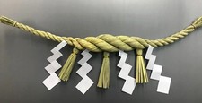 Shimenawa Sacred Rope for Sanja Shinto Alter Sedge Straw Art 60cm Made of Japan picture