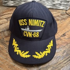 USS NIMITZ CVN-68  Hat Cap Snap Back Black MFG by Northstar USA Navy  US picture