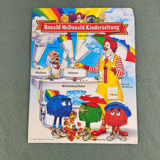 1986 McDonald's Ronald McDonald Kids Magazine - Germany - RARE picture